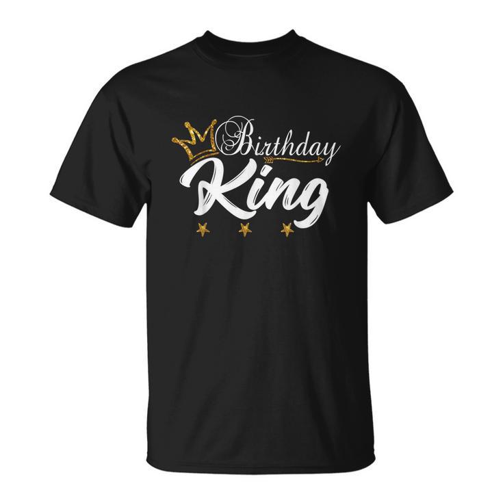 Birthday King Gold Crown Shirt For Boys And Men Tshirt Unisex T-Shirt