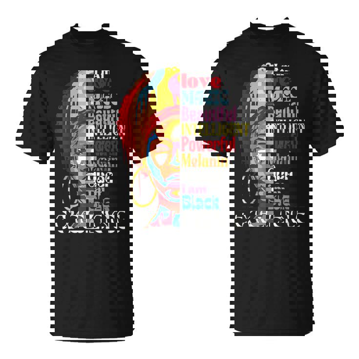 Black-Girl-Magic Beautiful Proud African Melanin Afro Queen T-shirt