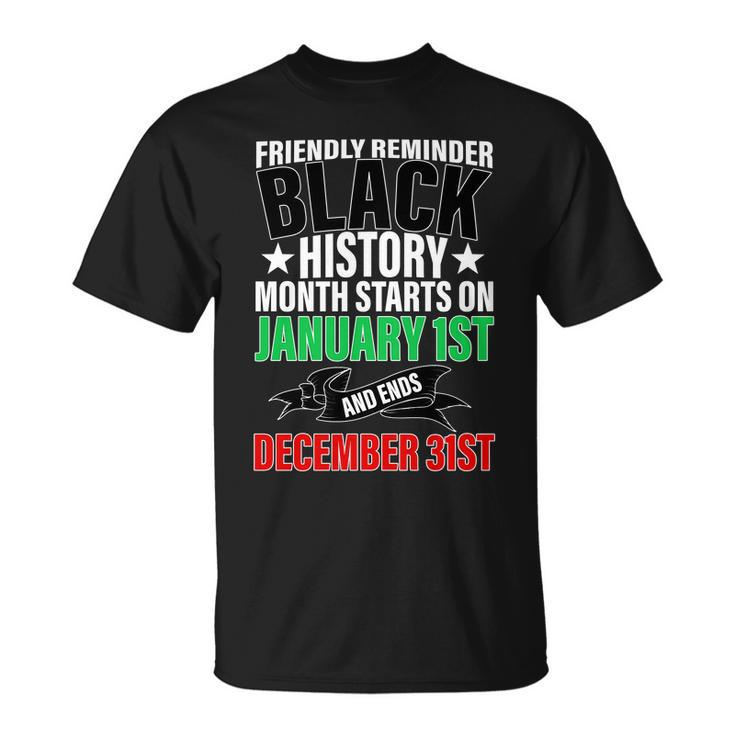 Black History Month All Year Long Unisex T-Shirt
