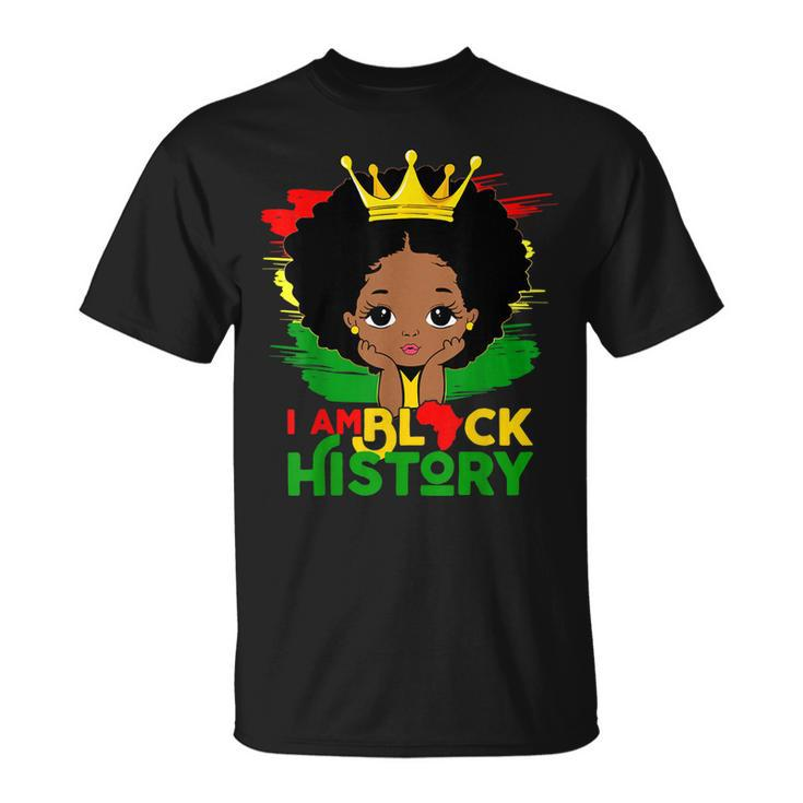 Black Melanin Girl I Am Black History Month T-shirt