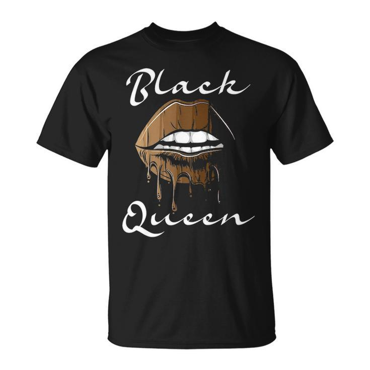 Black Queen Pan African Woman Black History Month Pride T-shirt