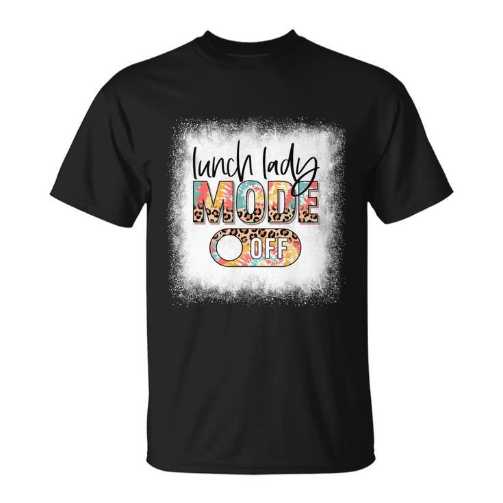 Bleached Lunch Lady Mode Off Leopard And Tie Dye Summer Meaningful Gift Unisex T-Shirt