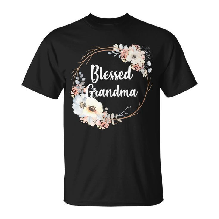 Blessed Grandma Floral Tshirt Unisex T-Shirt