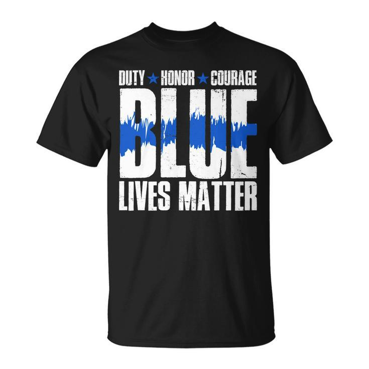 Blue Lives Matter Tshirt Unisex T-Shirt