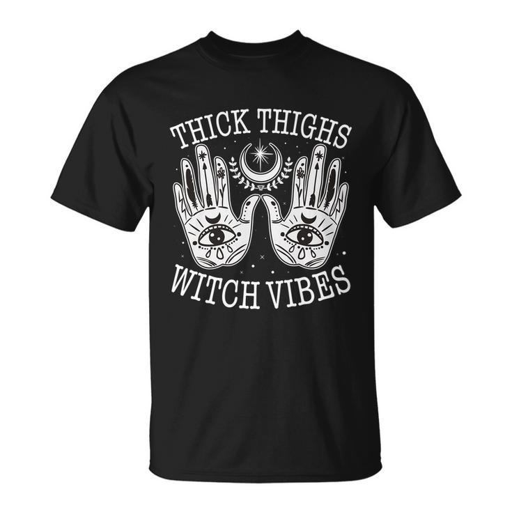 Boho Thick Thighs Witch Vibes Unisex T-Shirt