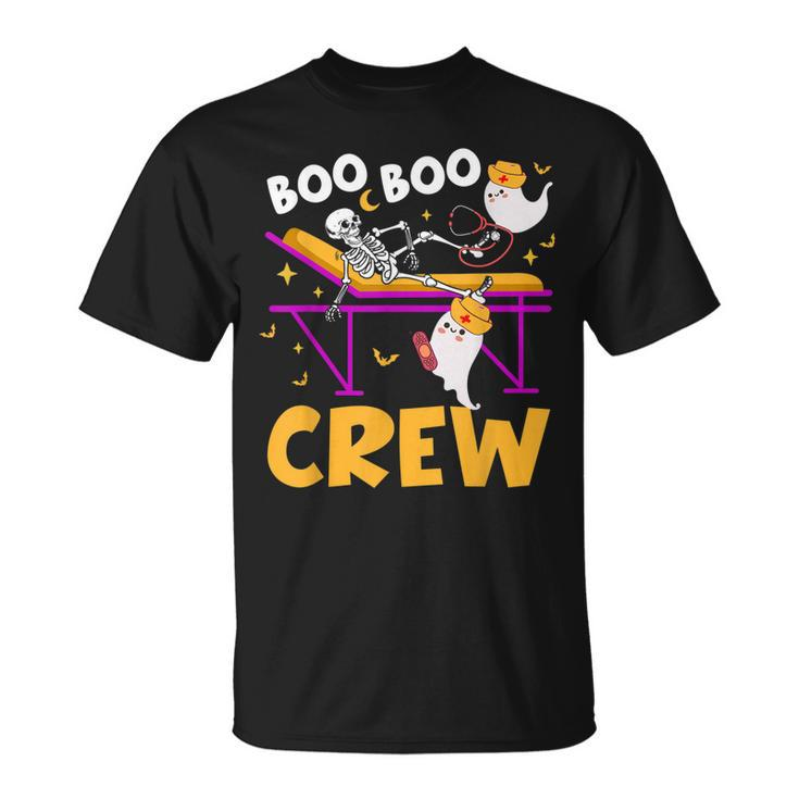 Boo Boo Crew Nurse  Funny Ghost Women Halloween Nurse  Unisex T-Shirt