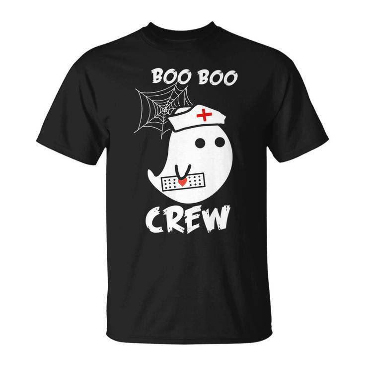 Boo Boo Crew Nurse Ghost Funny Halloween Unisex T-Shirt