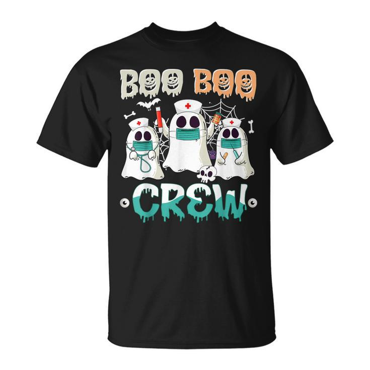 Boo Boo Crew Nurse Halloween Ghost Costume Matching  Unisex T-Shirt