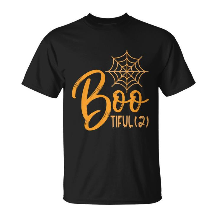 Boo Tiful 2 Halloween Quote Unisex T-Shirt