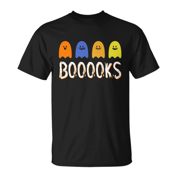 Books Spooky Ghost Halloween V2 T-Shirt - Thegiftio