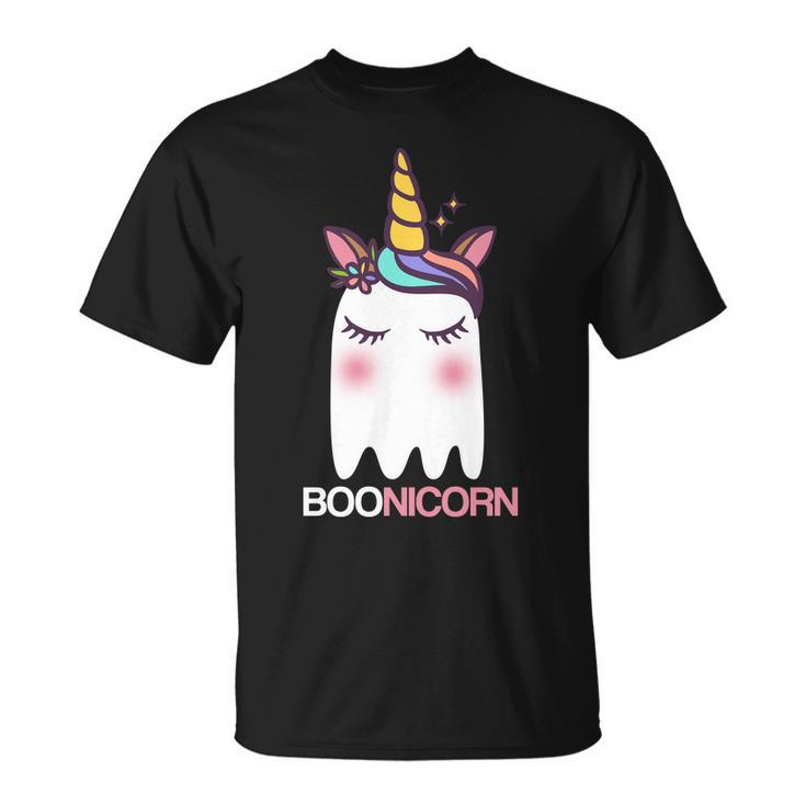 Boonicorn Halloween Unicorn Ghost Unisex T-Shirt