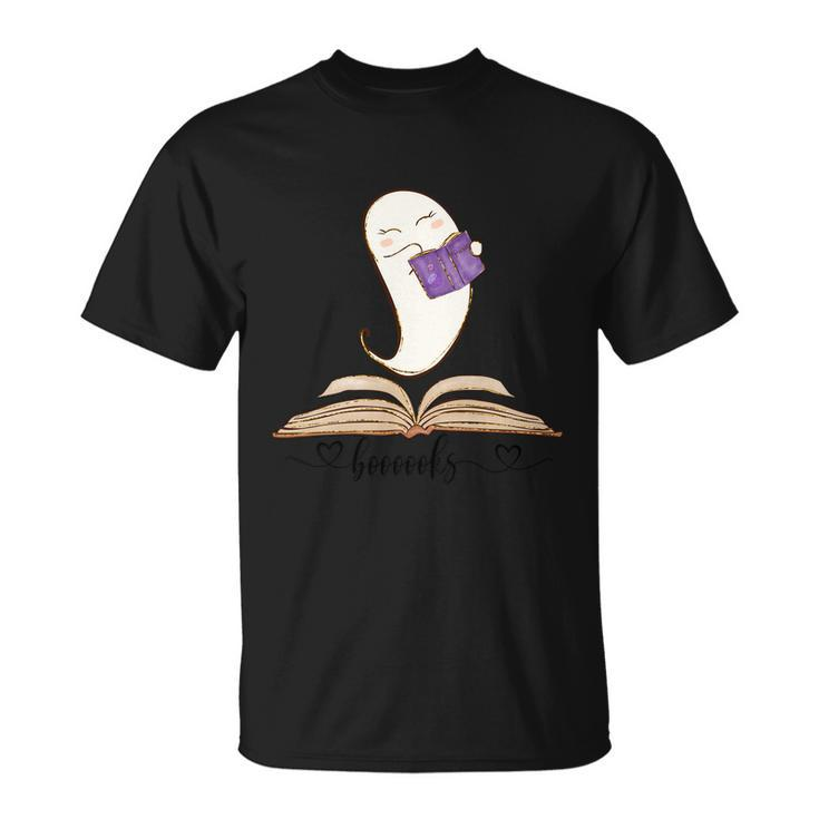 Boooooks Ghost Funny Halloween Quote V3 Unisex T-Shirt