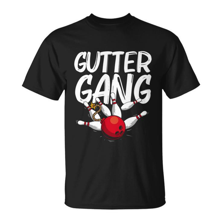 Bowling Cool Gutter Gang Bowlers T-shirt