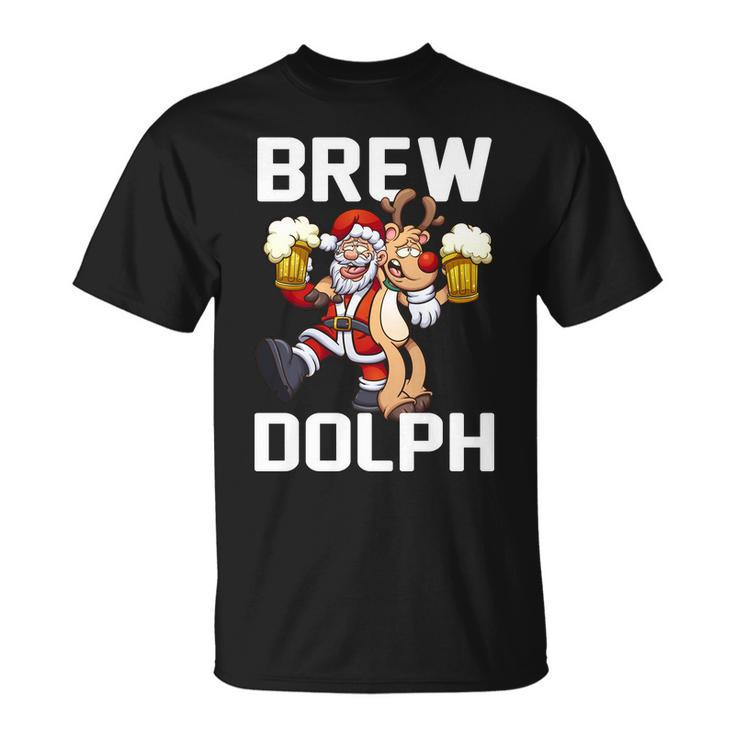 Brew Dolph Red Nose Reindeer T-Shirt