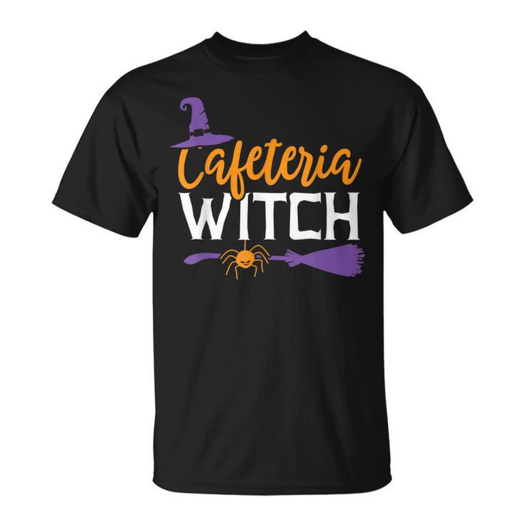 Cafeteria Witch Funny Lunch Lady Halloween School Teacher  Unisex T-Shirt