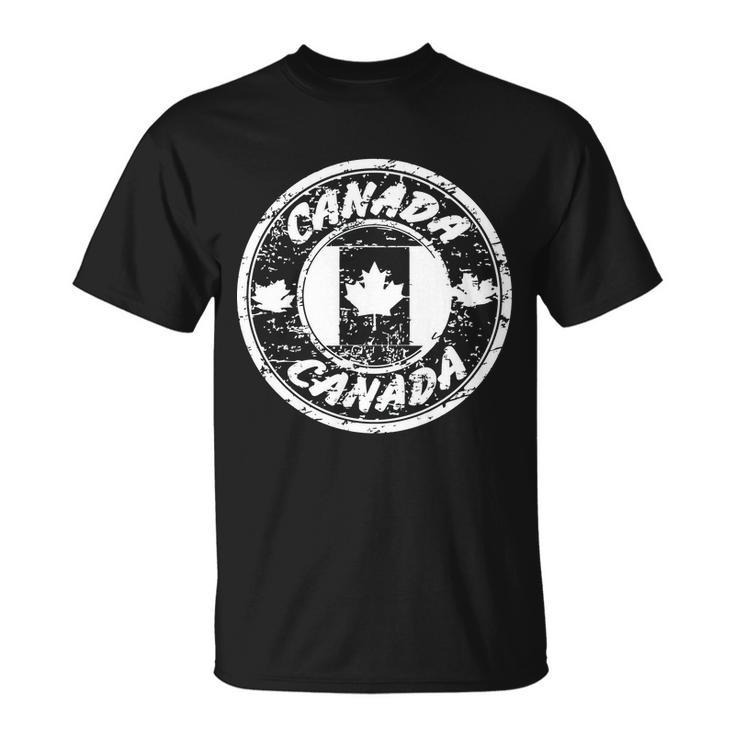 Canada Retro Circle Tshirt Unisex T-Shirt