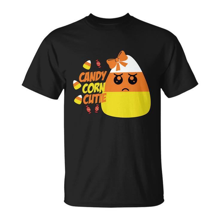 Candy Corn Cutie Halloween Quote V2 Unisex T-Shirt
