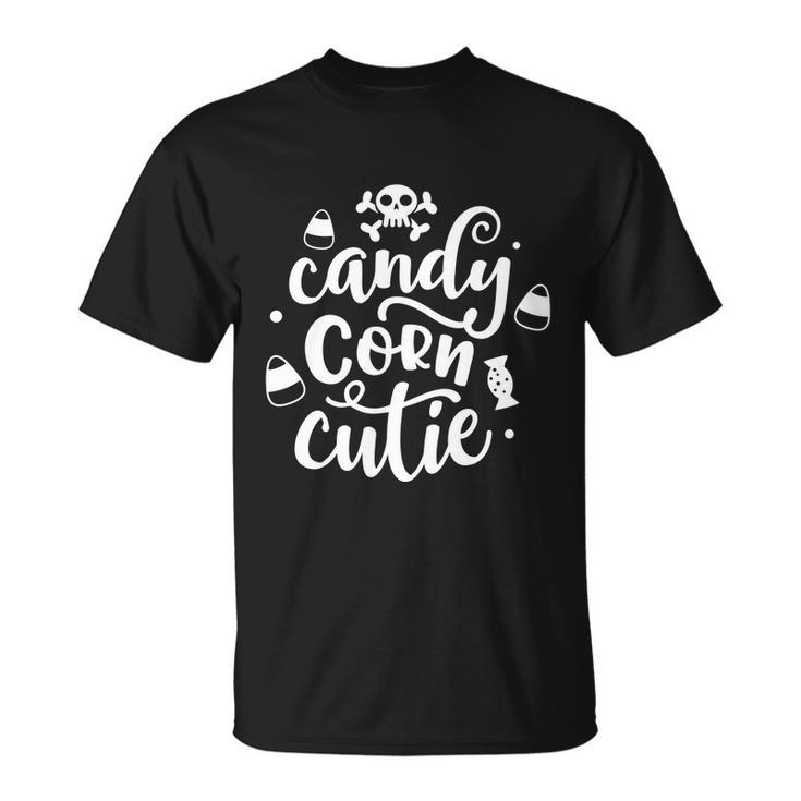 Candy Corn Cutie Halloween Quote V4 Unisex T-Shirt