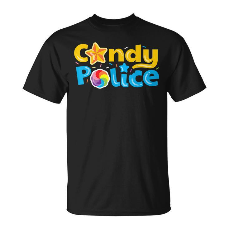 Candy Police Cute Funny Trick Or Treat Halloween Costume  Unisex T-Shirt