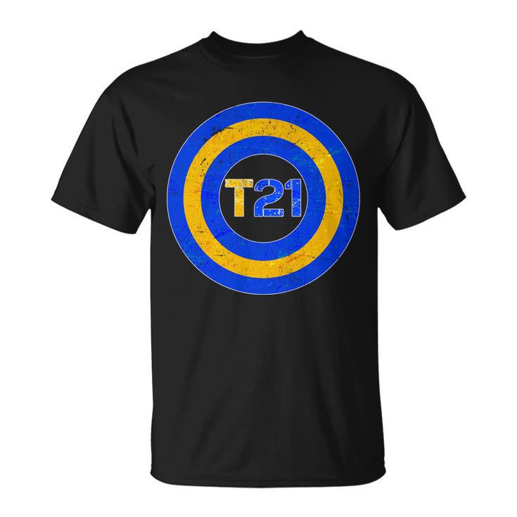 Captain T21 Shield - Down Syndrome Awareness Unisex T-Shirt