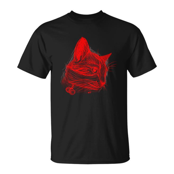 Catshirts Great Gift Cat Scribble  Unisex T-Shirt