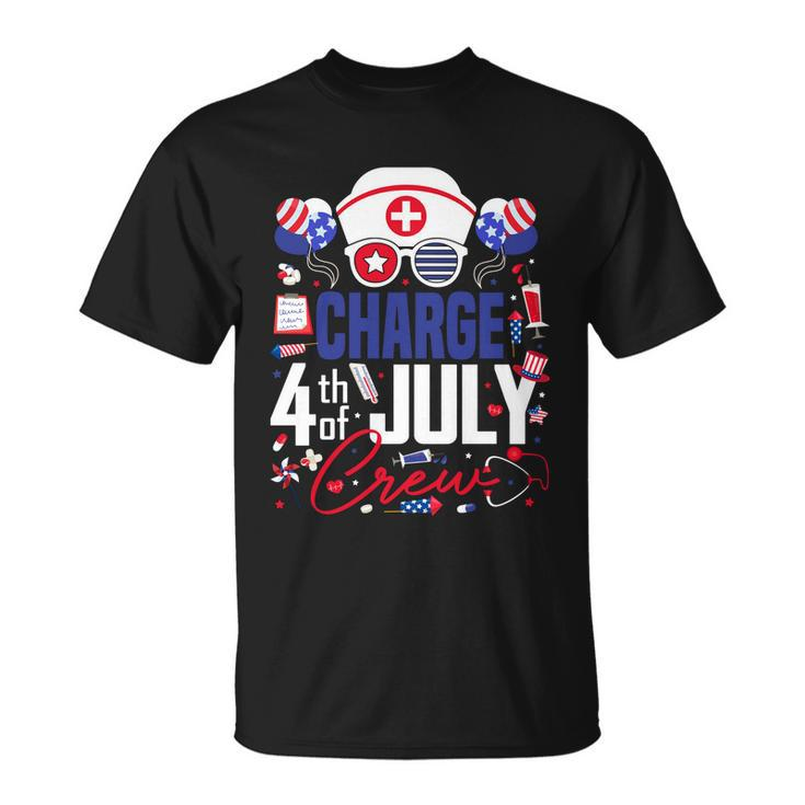 Charge Nurse 4Th Of July Crew Independence Day Patriotic Gift Unisex T-Shirt