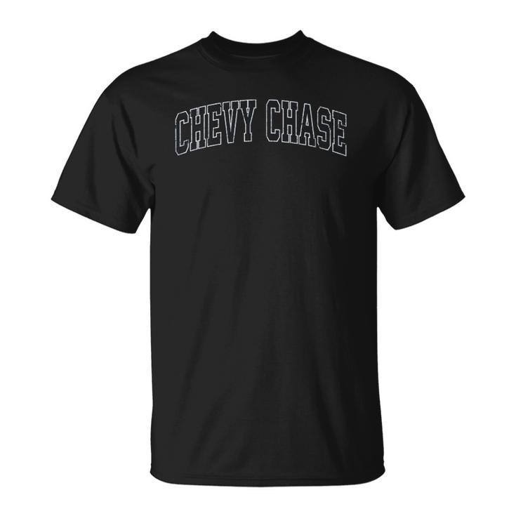 Chevy Chase Maryland Md Vintage Sports Design Navy Design Unisex T-Shirt