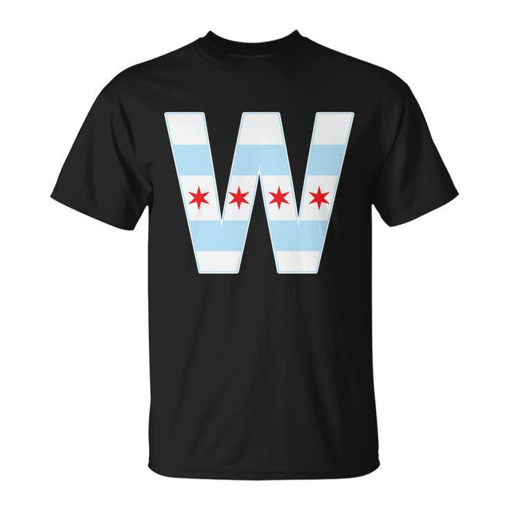 Chicago City Flag W Unisex T-Shirt