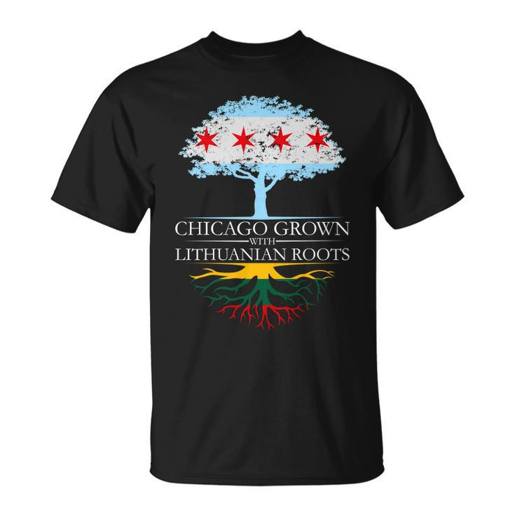 Chicago Grown With Lithuanian Roots Tshirt V2 Unisex T-Shirt