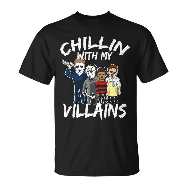 Chillin With My Villains Tshirt Unisex T-Shirt