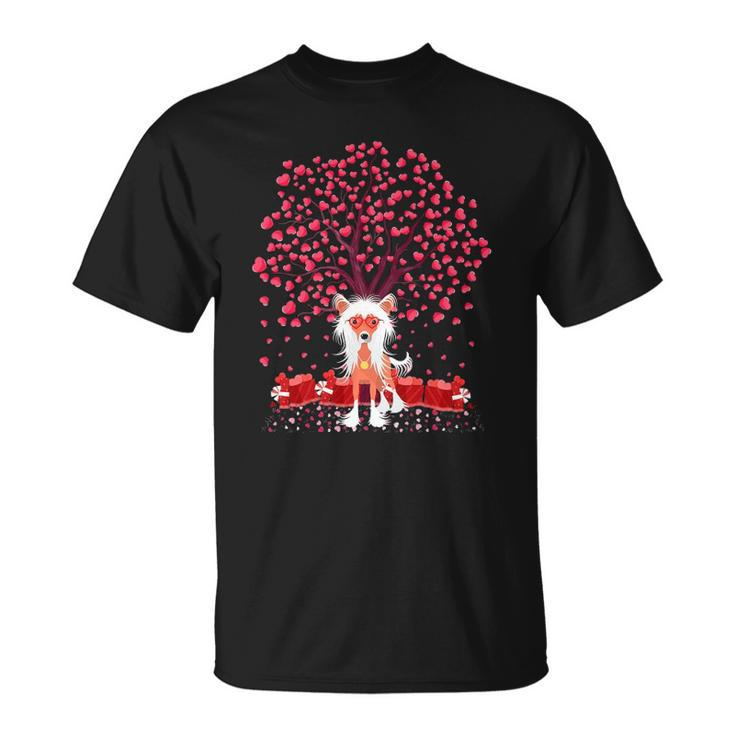 Chinese Crested Dog Lover Chinese Crested Valentine&8217S Day Unisex T-Shirt