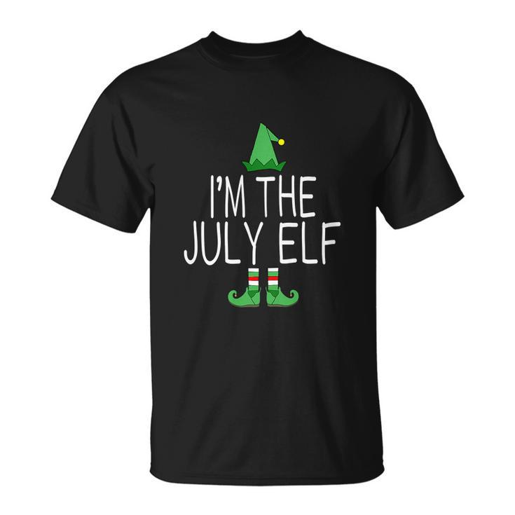 Christmas In July Funny Im The July Elf Unisex T-Shirt
