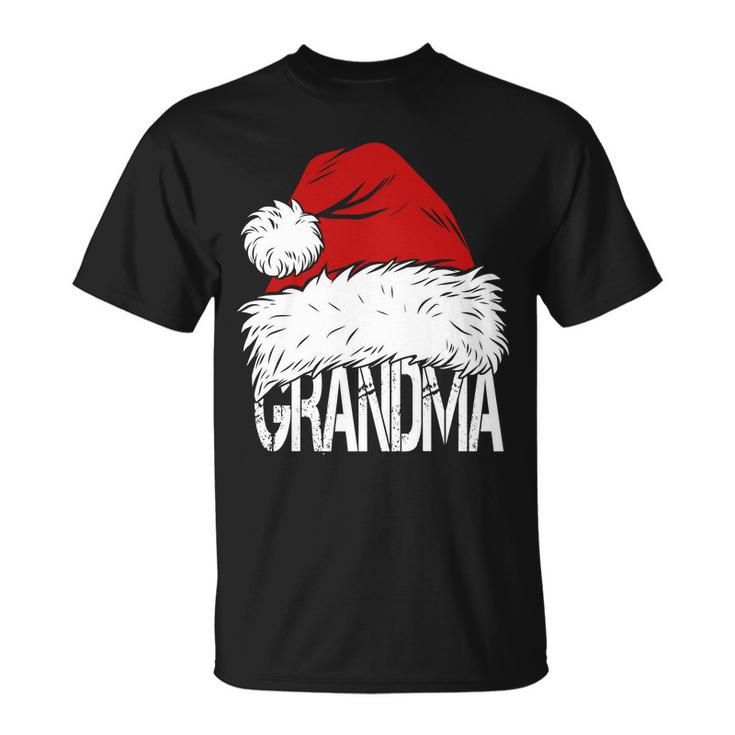 Christmas Santa Hat Grandma Tshirt Unisex T-Shirt