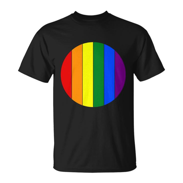 Circle Lgbt Gay Pride Lesbian Bisexual Ally Quote Unisex T-Shirt