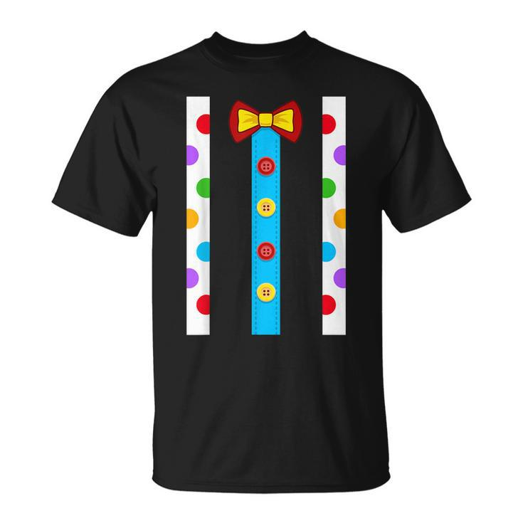 Clown Costume For Kids Men Women- Halloween Outfit - Circus Men Women T-shirt Graphic Print Casual Unisex Tee
