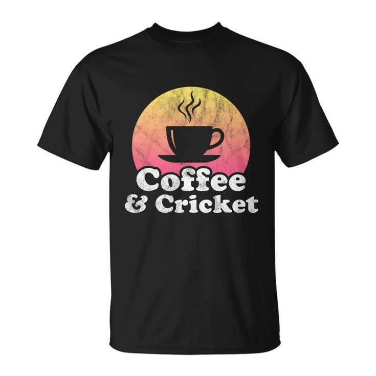 Coffee And Cricket Great Gift Unisex T-Shirt