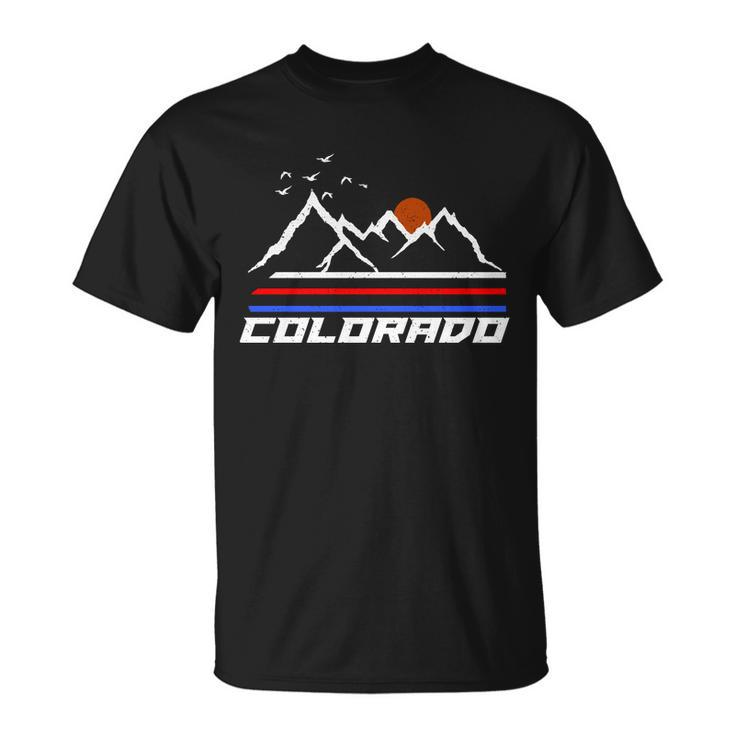 Colorado Mountains Retro Vintage Unisex T-Shirt