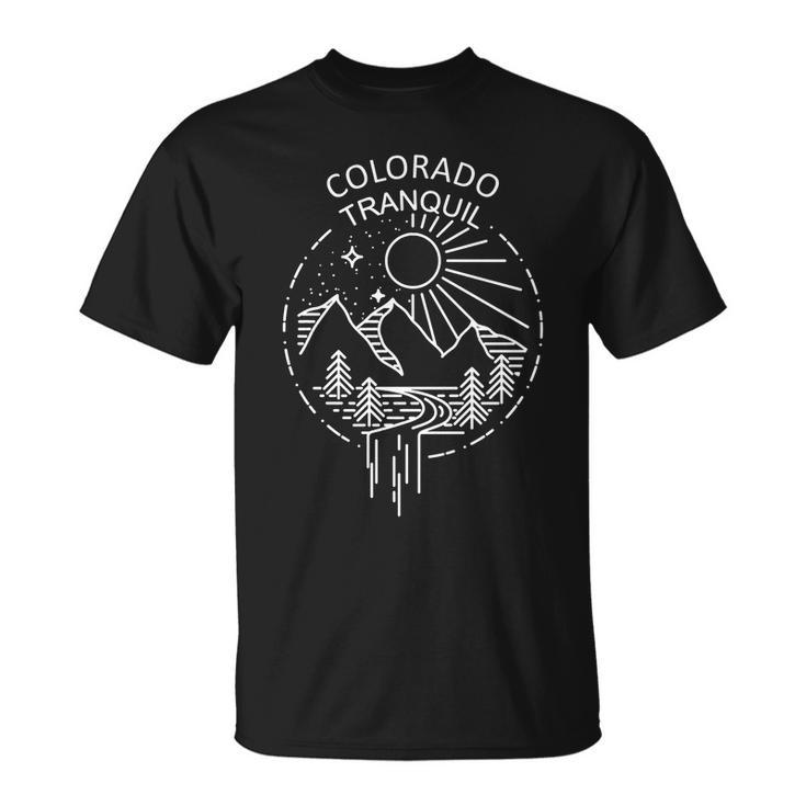 Colorado Tranquil Mountains Unisex T-Shirt
