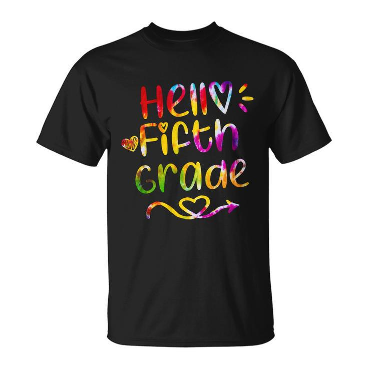 Colorful Hello Fifth Grade Unisex T-Shirt