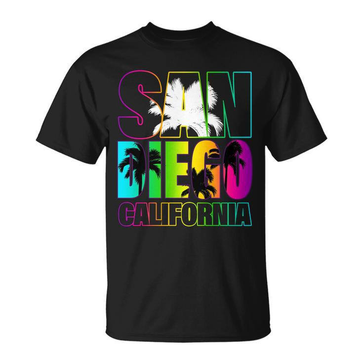 Colorful San Diego California Tshirt Unisex T-Shirt