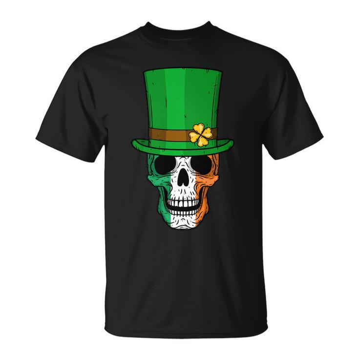 Cool St Patricks Day Irish Skull Tshirt Unisex T-Shirt