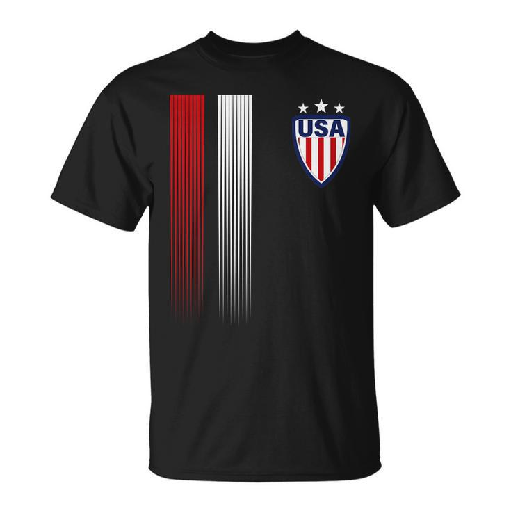 Cool Usa Soccer Jersey Stripes Tshirt Unisex T-Shirt