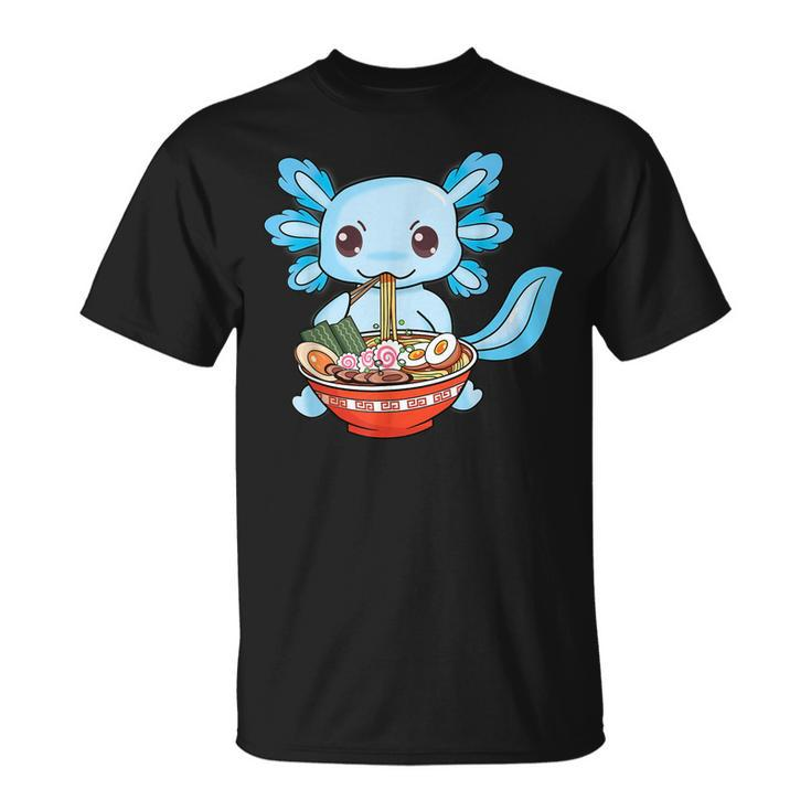 Cute Axolotl Ramen Noodles Anime Kawaii Boys N Girl T-shirt