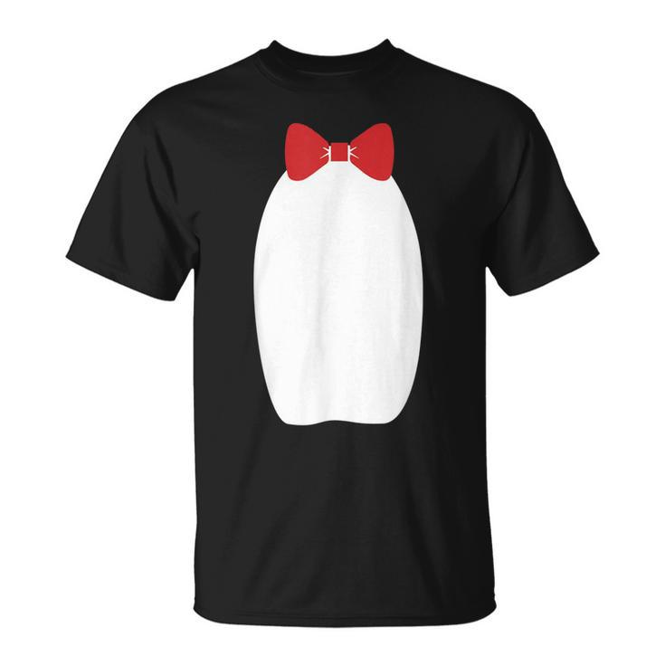 Cute Fancy Penguin Bow Tie Halloween Costume T-shirt