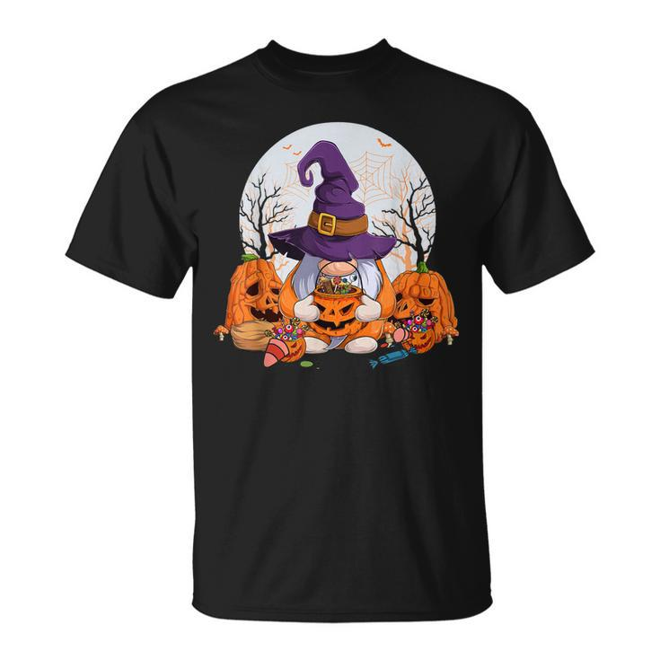 Cute Gnomes Happy Halloween Fall Candy Corn Pumpkin Kid V3 T-shirt