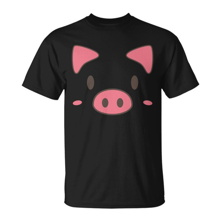 Cute Piggy Face Halloween Costume Unisex T-Shirt