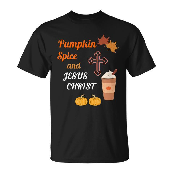 Cute Pumpkin Spice And Jesus Christ Fall V2 T-Shirt
