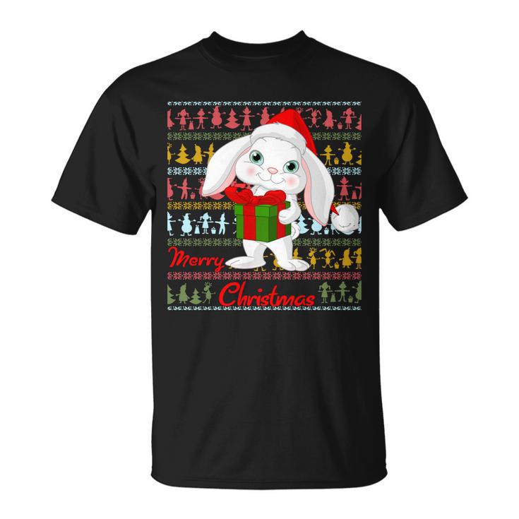 Cute Rabbit Ugly Christmas Sweater Unisex T-Shirt