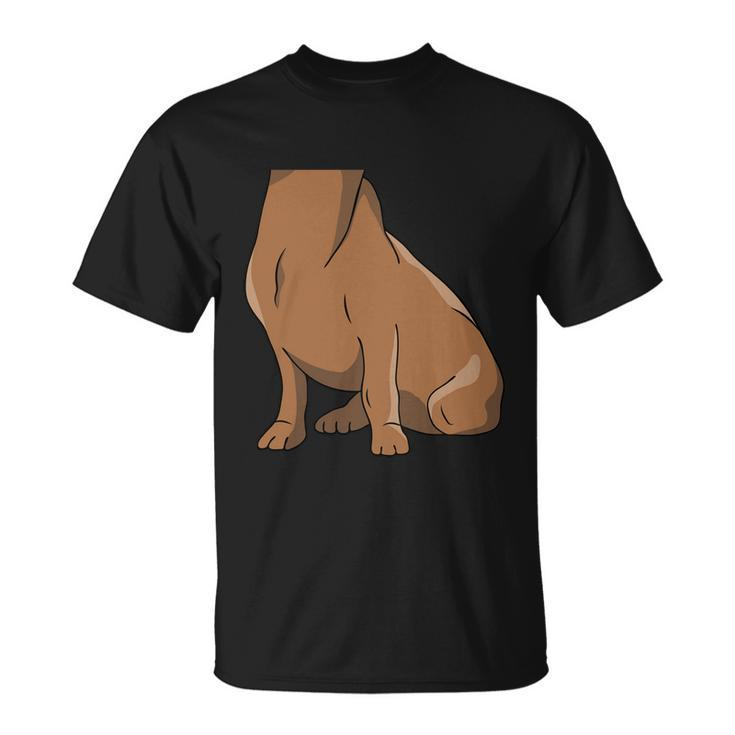Dachshund Costume Dog Funny Animal Cosplay Doxie Pet Lover Cool Gift Unisex T-Shirt