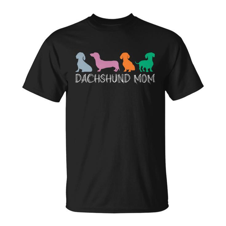 Dachshund Mom Wiener Doxie Mom Graphic Dog Lover Gift Unisex T-Shirt